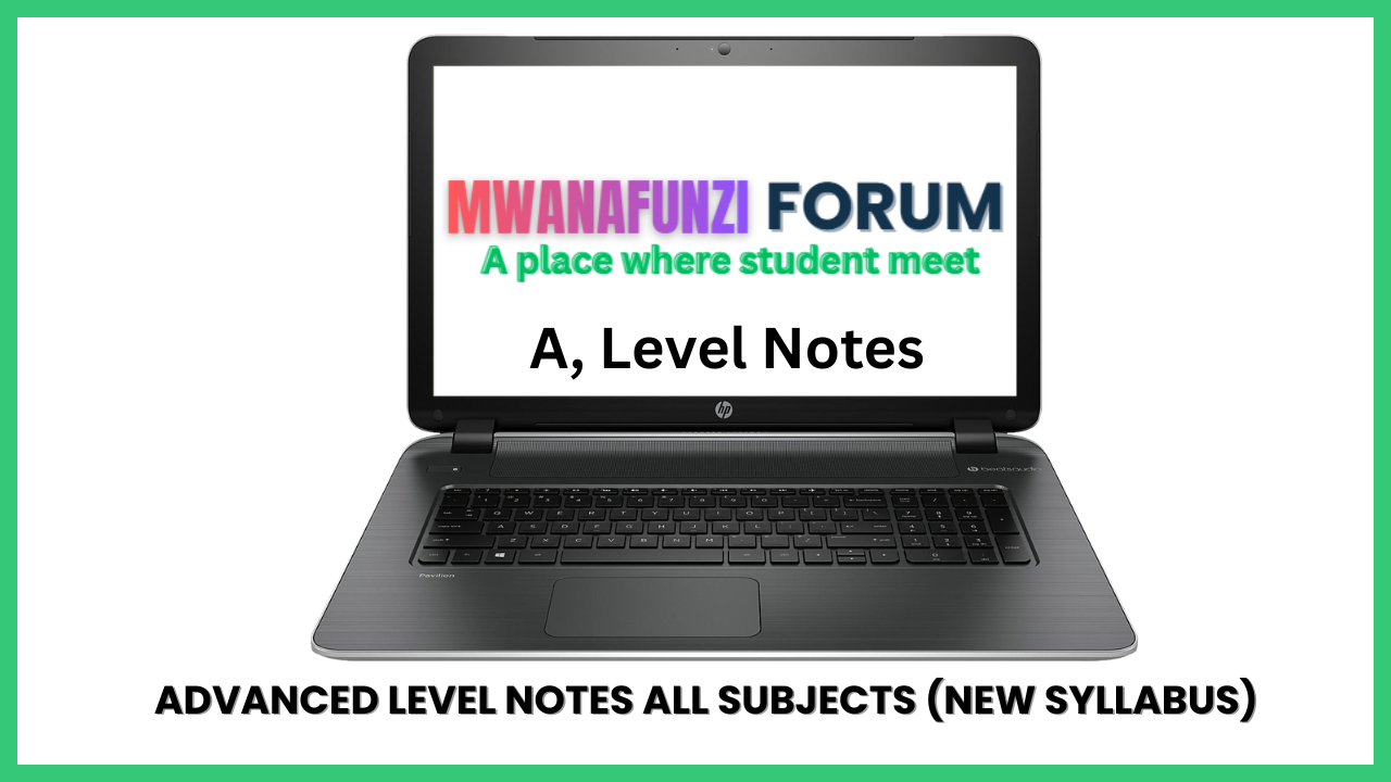 Advanced Level Notes All Subjects (New Syllabus)