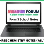 Form Three Chemistry Notes (All Topics)