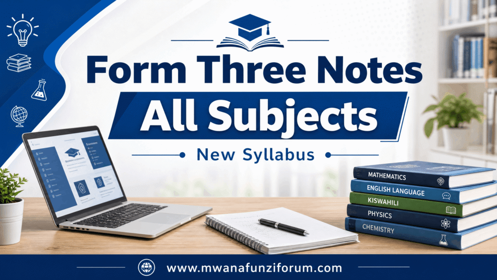 Form Three Notes