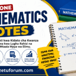 Mathematics Form One -Topic 1 – Numbers
